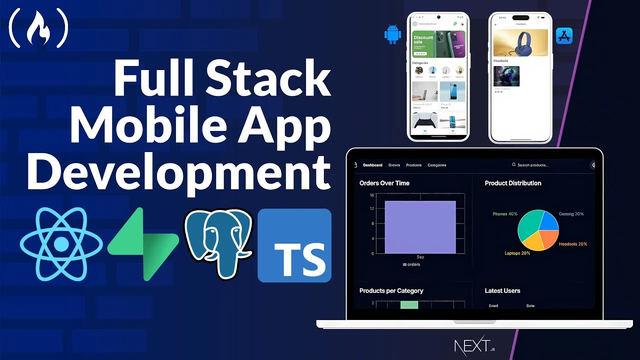 Mobile App Development Course with React Native, Supabase, Next.js & Stripe