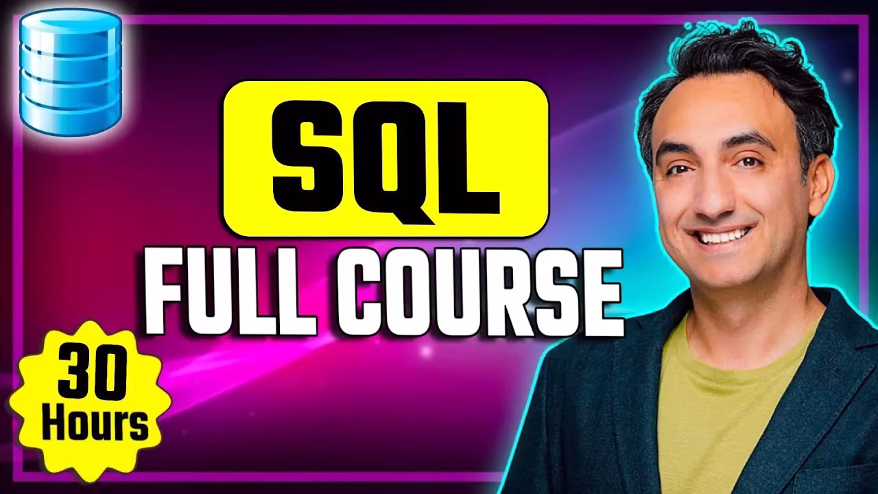 Free SQL Full Course Mastery in 30 Hours
